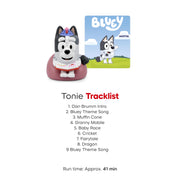 Tonies Bluey Audio Toy Figurine 3 Pack Set - Bluey, Bingo, Muffin | The Bluey Family Adventure Collection. 3 Favorite Characters. 136 Minutes of Bluey Stories.