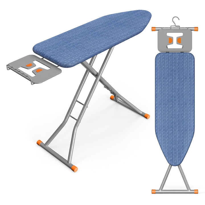 SONGMICS Ironing Board, Foldable, with Stable Iron Rest, 43 x 13 Inches | Height Adjustable up to 35.4 in, with Cover and Pad, Retractable Iron Rest, Hook, Heavy-Duty Steel Legs, BORIX ULLB003QP03S