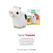 Toniebox 2 My First Farm Bundle for Kids 1+ with Soft and Squeezable Cow, Horse, and Pig - Sky Blue