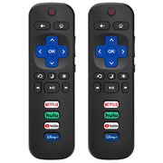 (2 Pack) Replacement Remote Control for Roku TV, for TCL Roku/Onn Roku TVs | for Hisense Roku/Sharp Roku/Element Roku/Westinghouse Roku/Philips Roku Smart TV (Not for Stick & Box) Ready Out of the Box