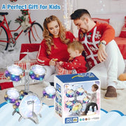 Kids Drum Set for Toddlers 1-3, 5-Piece Light Up Jazz Drum Kit with Stool | Upgraded Jazz Drum Set for Kids, Lights Musical Instrument, Beginner Kit, Birthday Christmas Gift for Boys Girls Ages 3-5 5-7
