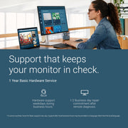 Dell 27 Monitor S2725QS, 4K UHD IPS, 120Hz, 5ms, FreeSync Premium | 350 cd/m2 Brightness, 1,500:1 Contrast, 99% sRGB, Anti-Glare, HDMI, DisplayPort, USB‑C, Height Adjustable, Swivel, Pivot