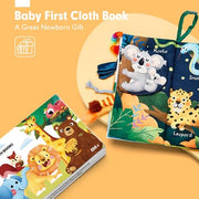 hahaland Baby Books 0-6 Months,Infant Tummy Time Toy Sensory Toys | 6 to 12 Months Touch Feel Book Travel Toy Gifts for Boy Girl 0-3 Month Baby Shower Birthday Easter Basket Stuffers 1PCS