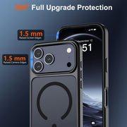 SUPFINE Magnetic for iPhone 18 Pro Max Case/17 Pro Max Case Black | With Screen Protector, Translucent Matte, Compatible with MagSafe, Military Grade Drop Proof, Rugged Shockproof Protective