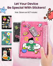 MoKo Case for 7" Kindle Paperwhite 12th Gen & Colorsoft 2024, Glitter Pink | Scratch-Proof, Sparkly Clear Back, Full Protection, Light Shell, Auto Wake/Sleep,for Kindle Paperwhite & Colorsoft 2024/2025