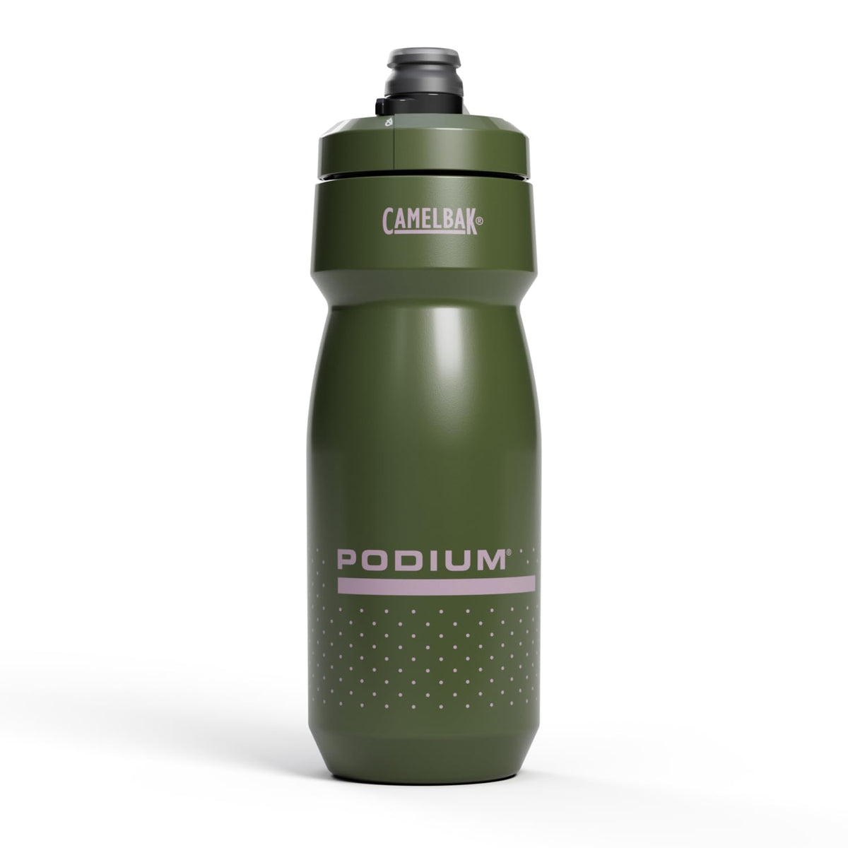 CamelBak Podium Water Bottle 24oz, Deep Fern | Easy Squeeze Design, High Flow Self Sealing Cap, Secure Bike Cage Fit, Easy Clean Components, Lightweight Cycling Bottle