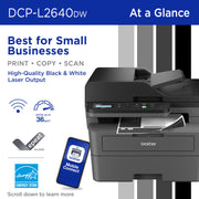 Brother DCP-L2640DW Wireless Compact Monochrome Multi-Function Printer, Copy, Scan, Duplex, Mobile Printing