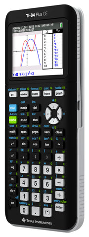 Texas Instruments TI-84 Plus CE Color Graphing Calculator, Black | Computer version included, USB charging, Full color, Faster than TI-84 Plus