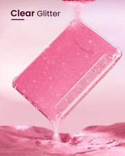 MoKo Case for 7" Kindle Paperwhite 12th Gen & Colorsoft 2024, Glitter Pink | Scratch-Proof, Sparkly Clear Back, Full Protection, Light Shell, Auto Wake/Sleep,for Kindle Paperwhite & Colorsoft 2024/2025
