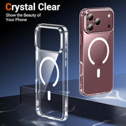 Temdan for iPhone 18 Pro Max Case/iPhone 17 Pro Max Case Clear | Compatible with Magsafe, Screen Protector, Military-Grade Protection, Shockproof Slim Magnetic Phone Case,6.9"