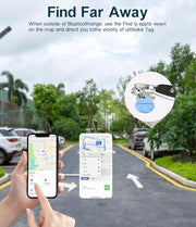 Ultrbeka Air Tracker Tag 4 Pack Bluetooth Item Finder for iPhone – MFi Certified Smart Tracker Compatible with Apple Find My, Replaceable Battery, IP67 Waterproof Key Finder for Keys, Wallet, Luggage