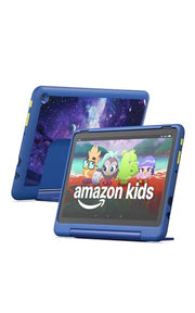 Amazon Fire HD 10 Kids Pro tablet (newest model) ages 6-12. Bright 10.1" HD screen, includes ad-free content, robust parental controls, 13-hr battery and slim case for older kids, 32 GB, Nebula