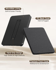 MoKo Case for 7" Kindle Paperwhite 12th Gen 2024 & Kindle Colorsoft, Black | for Signature Edition 2024, Lightweight Cover with Hand Strap, Auto Wake/Sleep