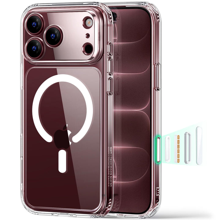 ESR Classic Hybrid for iPhone 17/18 Pro Case, Clear | Long-Lasting Anti-Yellowing, Ultra-Thin, Compatible with MagSafe, 3X Military-Grade Protection, Camera Control
