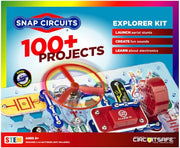 SNAP CIRCUITS Jr. SC-100 STEM Electronics Kit, 100+ Projects, Ages 8+ | Build 100+ STEM projects with 28 snap-together parts and a full-color project manual