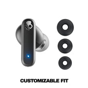 Skullcandy Smokin’ Buds Wireless Noise Isolating Earbuds - True Black | In-Ear Fit, Bluetooth, 20 Hours Battery, IPX4 Sweat and Water Resistant, Microphone for iPhone Android, Commuting, Studying