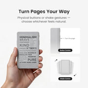 XTEINK X4 Classic Pocket eReader, Ultra-Light 68g & 4.9mm Thin,Reader Gifts | Ultra Thin 0.19" design, 4.3" E ink Paper-feel ,Dual Page Turn Button & Shake, Magnetic Pogo-pin attach,Extended Battery Life