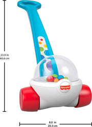 Fisher-Price Corn Popper, Blue Push-Along Toy | Baby & Toddler Toy with Ball-Popping Action, Developmental Play for Infants Ages 1+ Years, 2-Piece Assembly