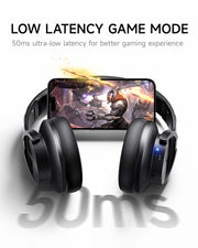 Picun B8 Wireless Bluetooth Headphones, 120H Playtime, 3EQ Modes, Black
