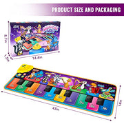 Floor Piano Mat, Musical Educational Keyboard Playmat for Kids Aged 1 2 3+ | Musical Animal Touch Play Toy & Dancing Mat, 25 Music Sounds Sensory Educational Toy, Ideal Gifts for Ages 1-3+ Boys Girls