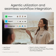 Plaud NotePin S Wearable AI Voice Recorder, Transcribe & Summarize, Black | AI Note Taker for Meetings Interviews, Professionals, Teams, 112 Languages, App Control, Find My, 4 Accessories