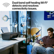 HP DeskJet 2955 Color Inkjet Printer | Wireless | All-in-One | Easy Home Printing | Color Documents | Mobile Compatibility | Print, Scan & Copy | Ideal for Home Use