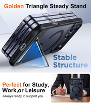 Temdan Magnetic for iPhone 18 Pro Max Case/iPhone 17 Pro Max Case Stand | [Built-in Invisible Kickstand][Compatible with MagSafe][Military Grade Shockproof] Slim Translucent Matte Phone Case 6.9"