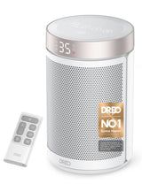 Dreo Electric Heater, 1500W Energy Efficient Space Silent Room Heater, Portable Ceramic Fan Heaters, Thermostat 3 Modes 12H Timer, Overheat & Tip Over Protection, for Bedroom, Atom 316, White