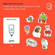 YOTO Make Your Own Cards - 5 Blank Audio Cards for Kids, All Ages | Record your own stories, music, podcasts, birthday, messages | 5 blank cards for Yoto Player and Mini | creative gift