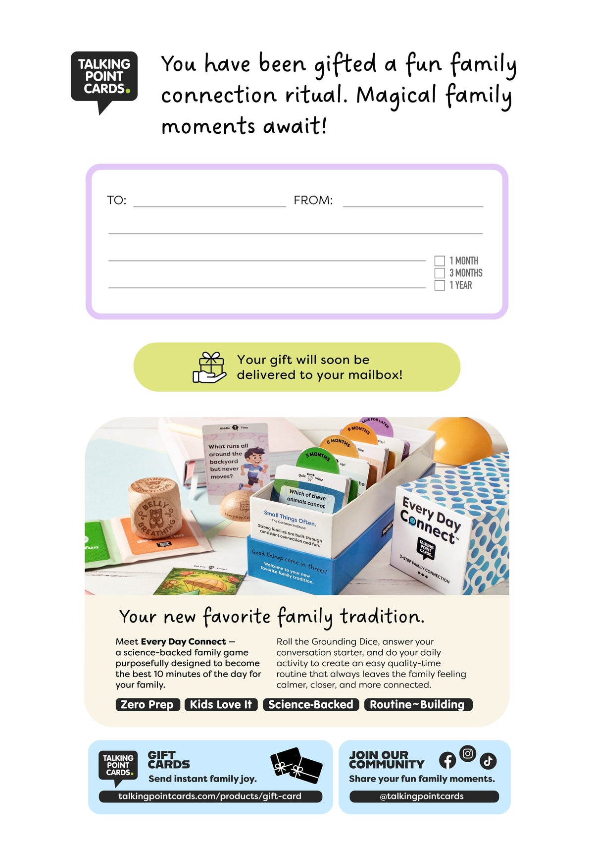 Every Day Connect Gift Certificate