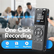 Tonfarb 64GB Digital Voice Recorder with Playback,Audio Recording Device | for Lectures Meeting/Classes/Interviews,Tape Recorder with Voice Activated,Password,Noise Reduction,A-B Repeat,MP3 Player Etc
