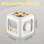 SOCBTNSO Montessori Busy Cube Travel Toy for Toddlers | Learning Fine Motor Skills, Toys for 1 Year Old Boy, 6 9 12 Months Baby Shower Gifts