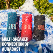JBL Grip Portable Bluetooth Speaker, Waterproof, Ambient Light - Black | Up to 14 Hr Playtime, AI Sound Boost, IP68 Waterproof And Dustproof, Drop-Proof, App Control, Ideal For Outdoor And Travel