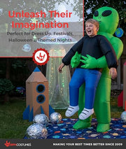 Morph Alien Costume, Alien Costume Kids, Halloween Costumes for Boys | Inflatable Alien Costume with Built-In Fan & Battery Pack, Inflates in 60 Seconds, Perfect Boys Halloween Costume
