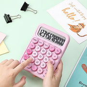 Mr. Pen- Mechanical Switch Calculator, 12 Digit Large LCD Display, Pink | With Big Buttons, Mechanical Switch Calculator for Home, School, Office