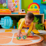 Bright Starts Easy-Grasp Oball Bundle Gift Set - Grasp The Day, Ball and Rattle Toys 2-Pack, BPA Free, Unisex, Newborn+