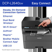 Brother DCP-L2640DW Wireless Compact Monochrome Multi-Function Printer, Copy, Scan, Duplex, Mobile Printing
