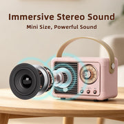 Baolira Retro Bluetooth Speaker, Gifts for Teen Girls, Cute Room Decor | Mini Portable Speaker, Teen Girl Gifts, Birthday Gifts for Girls & Women, Tween Girls Trendy Stuff, Teen Girl Room Decor
