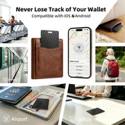 2026 Wallet Tracker Card Pro, Bluetooth Tracking Card (iOS & Android) | 0.05in Ultra Slim, 120dB Loud Alarm, Wireless Charging, Apple MFi Certified, Perfect for Wallet, Passport, Backpack