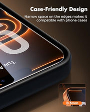 UNBREAKcable 3-Pack Screen Protector for iPhone 17 Pro Max Tempered Glass | Shatterproof, Easy Install, 9H Hardness, 99.99% HD Clear, Bubble-Free, Anti-Fingerprint, Scratch Resistant, Case Friendly