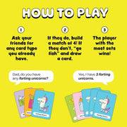 Do You Have Any Farting Unicorns? A Silly Go Fish Card Game | Ages 4+ | 52 Cards, 2-6 Players, Kids Birthday Parties, Classroom Fun, Playdates, Family Card Game, Quick & Portable Card Game