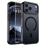 SUPFINE Magnetic for iPhone 18 Pro Max Case/17 Pro Max Case Black | With Screen Protector, Translucent Matte, Compatible with MagSafe, Military Grade Drop Proof, Rugged Shockproof Protective