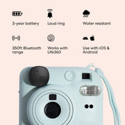 Life360 Tile Sticker - Small Bluetooth Tracker, Remote Finder and Item Locator for Bikes, Glasses and More. Both iOS and Android Compatible. Phone Finder. 1-Pack (Black)
