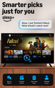 Amazon Fire TV Stick 4K Select, start streaming in 4K, AI-powered search, and free & live TV, find shows faster with Alexa+