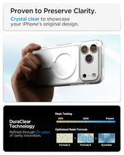 Spigen for iPhone 18 Pro Max Case, for iPhone 17 Pro Max Case, Clear White | Ultra Hybrid MagFit, Anti-Yellowing Resin, Air Cushion Tech, Military-Grade Drop Protection, Compatible with MagSafe