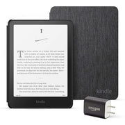 Amazon Kindle Paperwhite Bundle: Includes, Amazon Kindle Paperwhite 16GB | Black, Fabric Cover| Black, & Power Adapter