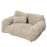Plush Pet Bed Removable Cover Non-Slip Base